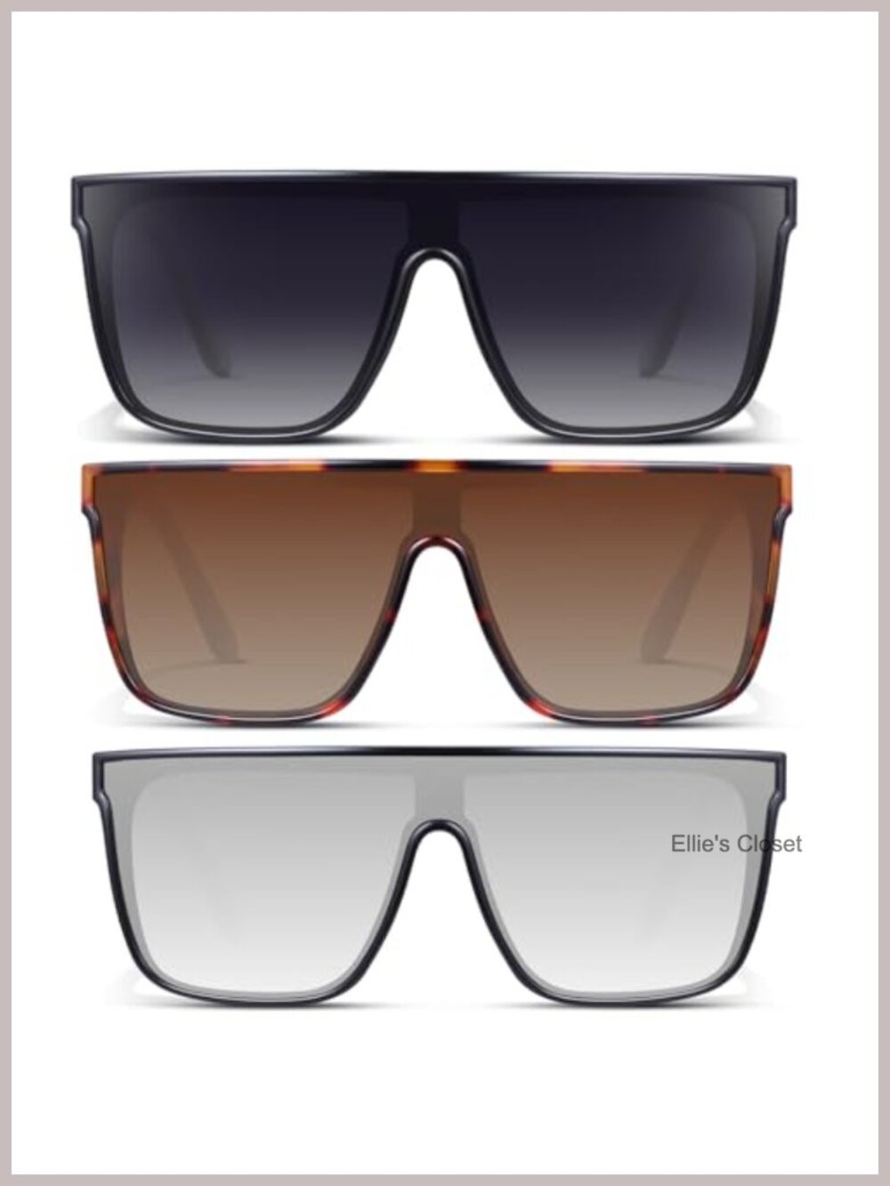 KUGUAOK Oversized Square Sunglasses for Women Retro Full Coverage UV Protection